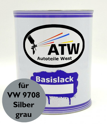 Autolack für VW 9708 Silbergrau